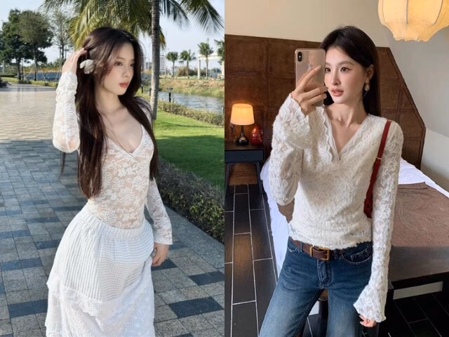 Áo ren là lựa chọn hoàn hảo cho những ai yêu thích phong cách mềm mại nhưng vẫn tinh tế.