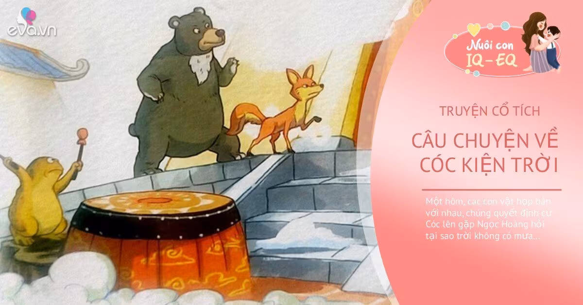 Truyện cổ tích: Cóc kiện trời