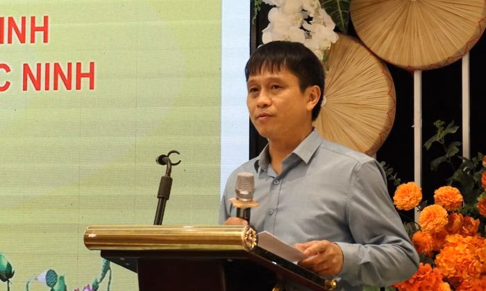 Đại diện Bảo tàng Bắc Ninh chia sẻ về thực trạng quản lý di tích.